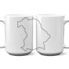 15 oz. NO MINIMUM Full Color Printed Ceramic Mug Thumbnail