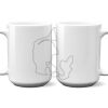 15 oz. NO MINIMUM Full Color Printed Ceramic Mug Thumbnail