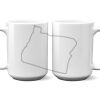 15 oz. NO MINIMUM Full Color Printed Ceramic Mug Thumbnail
