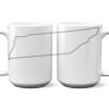 15 oz. NO MINIMUM Full Color Printed Ceramic Mug Thumbnail