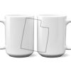 15 oz. NO MINIMUM Full Color Printed Ceramic Mug Thumbnail