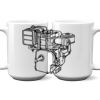 15 oz. NO MINIMUM Full Color Printed Ceramic Mug Thumbnail