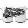 15 oz. NO MINIMUM Full Color Printed Ceramic Mug Thumbnail