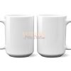 15 oz. NO MINIMUM Full Color Printed Ceramic Mug Thumbnail