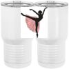 20 oz. Tall Stainless Steel Vacuum Insulated Tumbler White Thumbnail