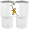 20 oz. Tall Stainless Steel Vacuum Insulated Tumbler White Thumbnail
