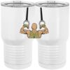 20 oz. Tall Stainless Steel Vacuum Insulated Tumbler White Thumbnail