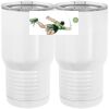 20 oz. Tall Stainless Steel Vacuum Insulated Tumbler White Thumbnail