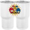 20 oz. Tall Stainless Steel Vacuum Insulated Tumbler White Thumbnail