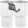 20 oz. Tall Stainless Steel Vacuum Insulated Tumbler White Thumbnail