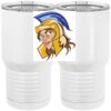 20 oz. Tall Stainless Steel Vacuum Insulated Tumbler White Thumbnail