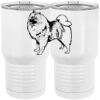 20 oz. Tall Stainless Steel Vacuum Insulated Tumbler White Thumbnail