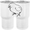 20 oz. Tall Stainless Steel Vacuum Insulated Tumbler White Thumbnail