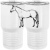 20 oz. Tall Stainless Steel Vacuum Insulated Tumbler White Thumbnail