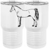 20 oz. Tall Stainless Steel Vacuum Insulated Tumbler White Thumbnail