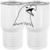 20 oz. Tall Stainless Steel Vacuum Insulated Tumbler White Thumbnail
