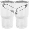 20 oz. Tall Stainless Steel Vacuum Insulated Tumbler White Thumbnail
