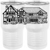 20 oz. Tall Stainless Steel Vacuum Insulated Tumbler White Thumbnail