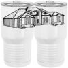20 oz. Tall Stainless Steel Vacuum Insulated Tumbler White Thumbnail