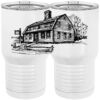 20 oz. Tall Stainless Steel Vacuum Insulated Tumbler White Thumbnail