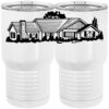 20 oz. Tall Stainless Steel Vacuum Insulated Tumbler White Thumbnail