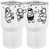 20 oz. Tall Stainless Steel Vacuum Insulated Tumbler White Thumbnail