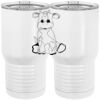 20 oz. Tall Stainless Steel Vacuum Insulated Tumbler White Thumbnail