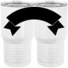 20 oz. Tall Stainless Steel Vacuum Insulated Tumbler White Thumbnail