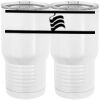 20 oz. Tall Stainless Steel Vacuum Insulated Tumbler White Thumbnail