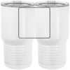 20 oz. Tall Stainless Steel Vacuum Insulated Tumbler White Thumbnail