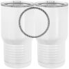 20 oz. Tall Stainless Steel Vacuum Insulated Tumbler White Thumbnail