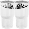 20 oz. Tall Stainless Steel Vacuum Insulated Tumbler White Thumbnail