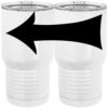 20 oz. Tall Stainless Steel Vacuum Insulated Tumbler White Thumbnail