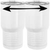 20 oz. Tall Stainless Steel Vacuum Insulated Tumbler White Thumbnail