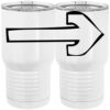 20 oz. Tall Stainless Steel Vacuum Insulated Tumbler White Thumbnail