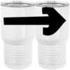 20 oz. Tall Stainless Steel Vacuum Insulated Tumbler White Thumbnail