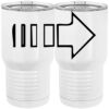 20 oz. Tall Stainless Steel Vacuum Insulated Tumbler White Thumbnail