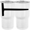 20 oz. Tall Stainless Steel Vacuum Insulated Tumbler White Thumbnail