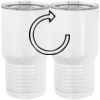 20 oz. Tall Stainless Steel Vacuum Insulated Tumbler White Thumbnail