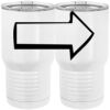 20 oz. Tall Stainless Steel Vacuum Insulated Tumbler White Thumbnail