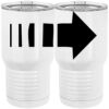 20 oz. Tall Stainless Steel Vacuum Insulated Tumbler White Thumbnail