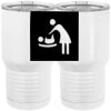 20 oz. Tall Stainless Steel Vacuum Insulated Tumbler White Thumbnail
