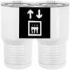 20 oz. Tall Stainless Steel Vacuum Insulated Tumbler White Thumbnail