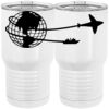 20 oz. Tall Stainless Steel Vacuum Insulated Tumbler White Thumbnail