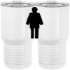 20 oz. Tall Stainless Steel Vacuum Insulated Tumbler White Thumbnail