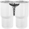20 oz. Tall Stainless Steel Vacuum Insulated Tumbler White Thumbnail