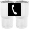 20 oz. Tall Stainless Steel Vacuum Insulated Tumbler White Thumbnail