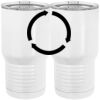 20 oz. Tall Stainless Steel Vacuum Insulated Tumbler White Thumbnail