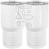 20 oz. Tall Stainless Steel Vacuum Insulated Tumbler White Thumbnail