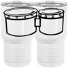 20 oz. Tall Stainless Steel Vacuum Insulated Tumbler White Thumbnail